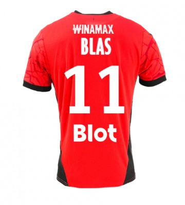 Stade Rennais Ludovic Blas #11 Primera Equipación 2024-25 Manga Corta